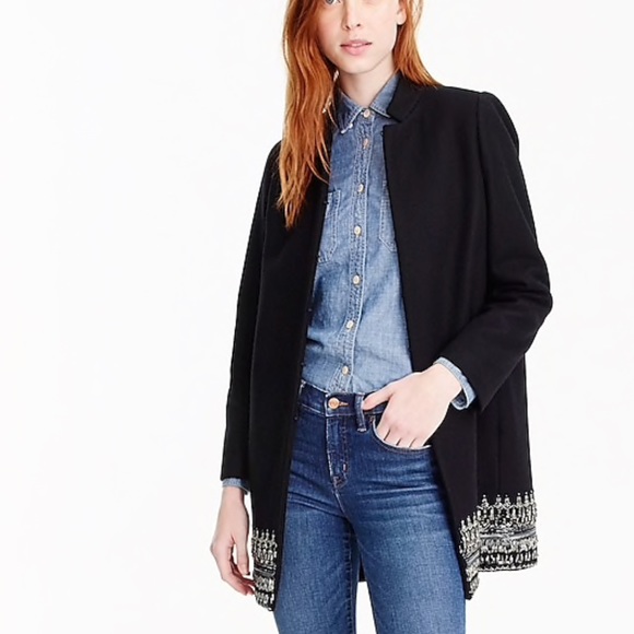 J crew embellished coat Clearance